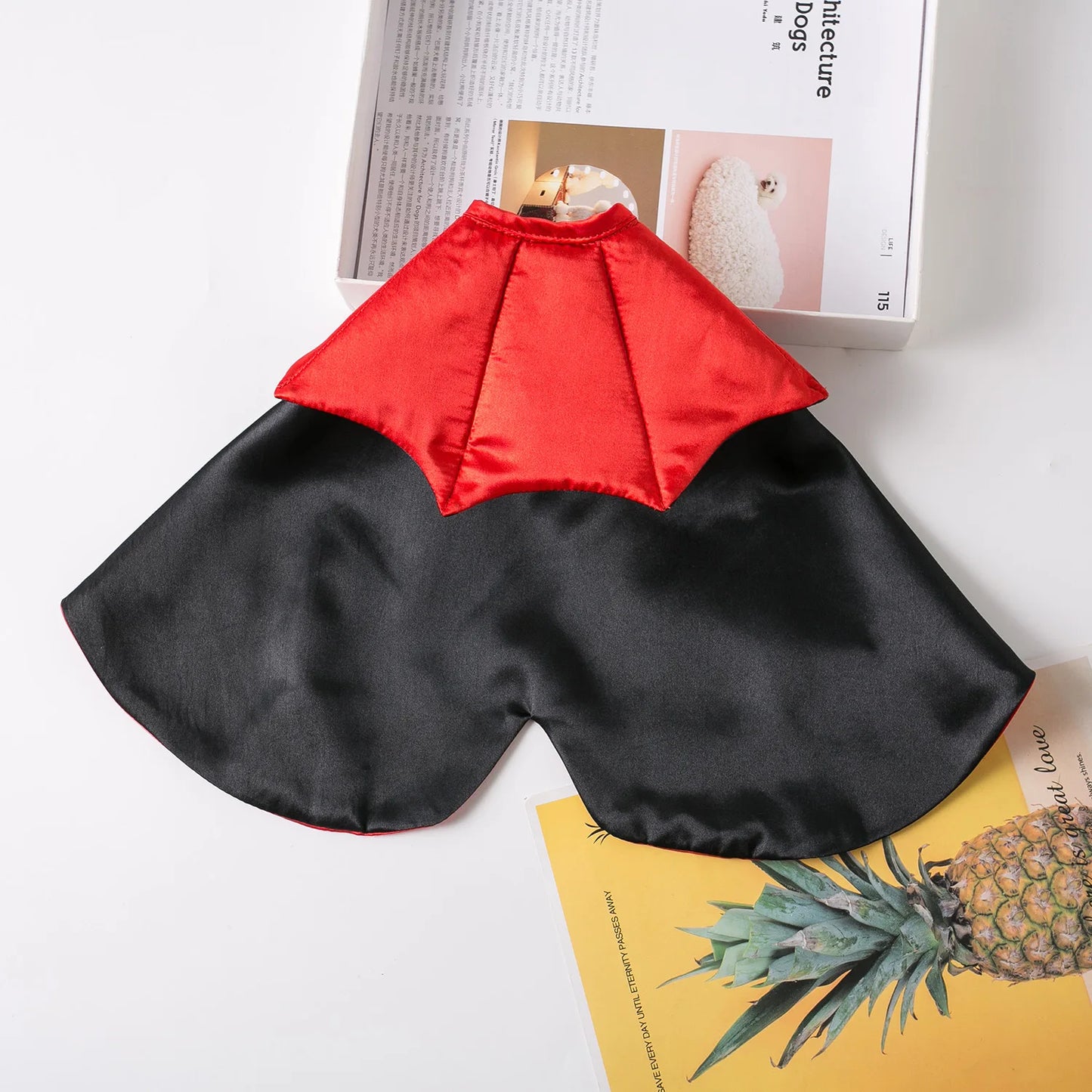 Halloween Vampire Devil Cape Costume for Dogs — Cosplay Cloak for Small, Medium & Large Dogs