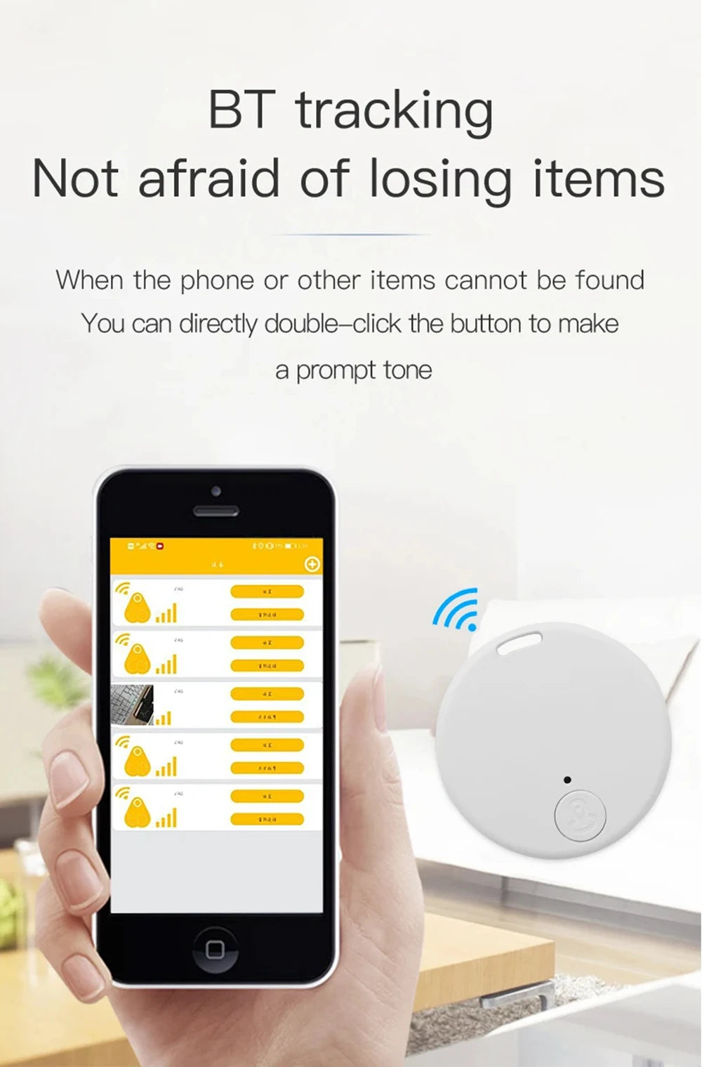 F17 Mini Bluetooth Anti-Lost Tracker — 30+ Hour Battery Included
