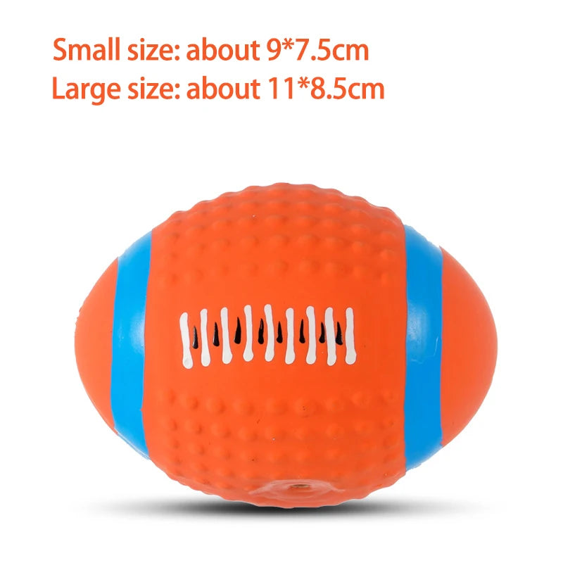 Squeaky Latex Dog Ball – Sports Style Chew Toy