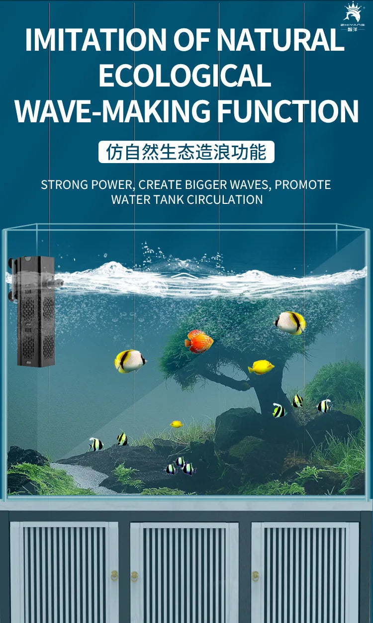 Internal Aquarium Filter with Spray Bar Outlet