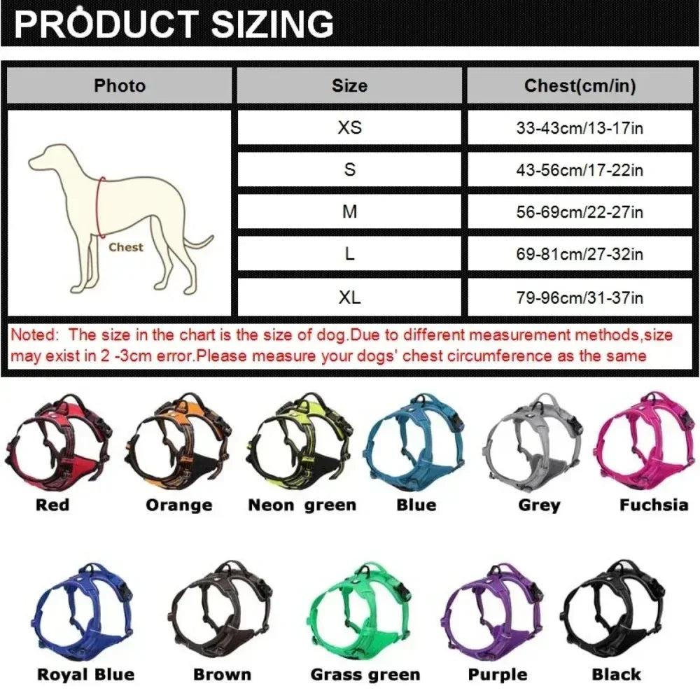 Reflective Adjustable Vest Harness for Dogs and Cats