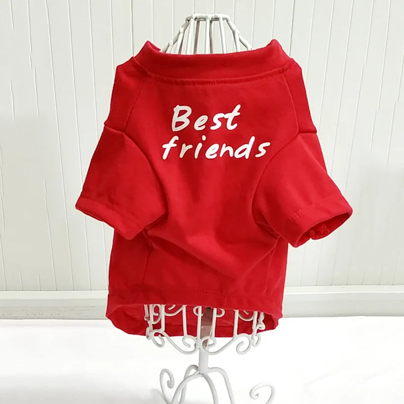 Round Neck T-Shirt Vest for Dogs — 7 Colours, S to XXL