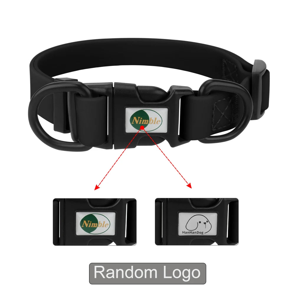 Waterproof Adjustable Pet Collar for Dogs & Cats