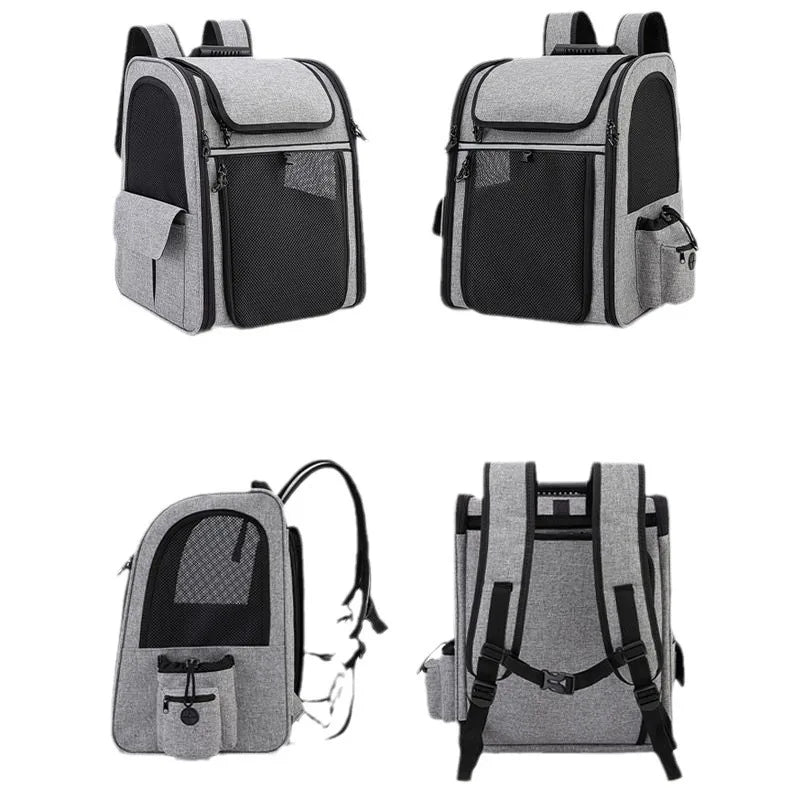 Expandable Pet Backpack Carrier for Cats & Dogs