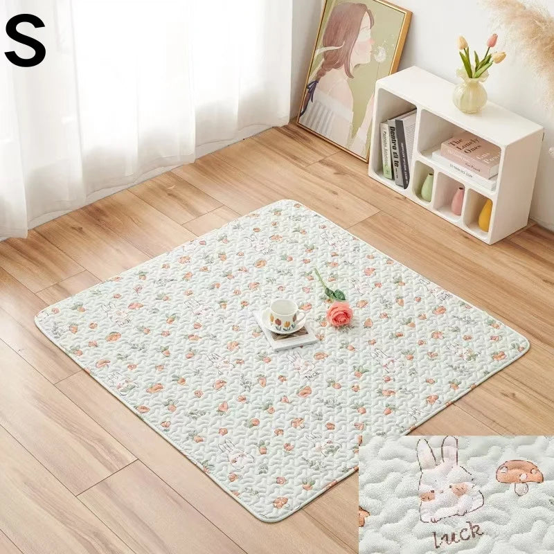 Washable Cotton Pet Floor Mat – Multi-Use Bedding Pad