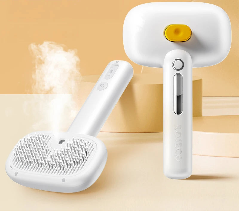Electric Steam Spray Grooming Brush for Dogs & Cats