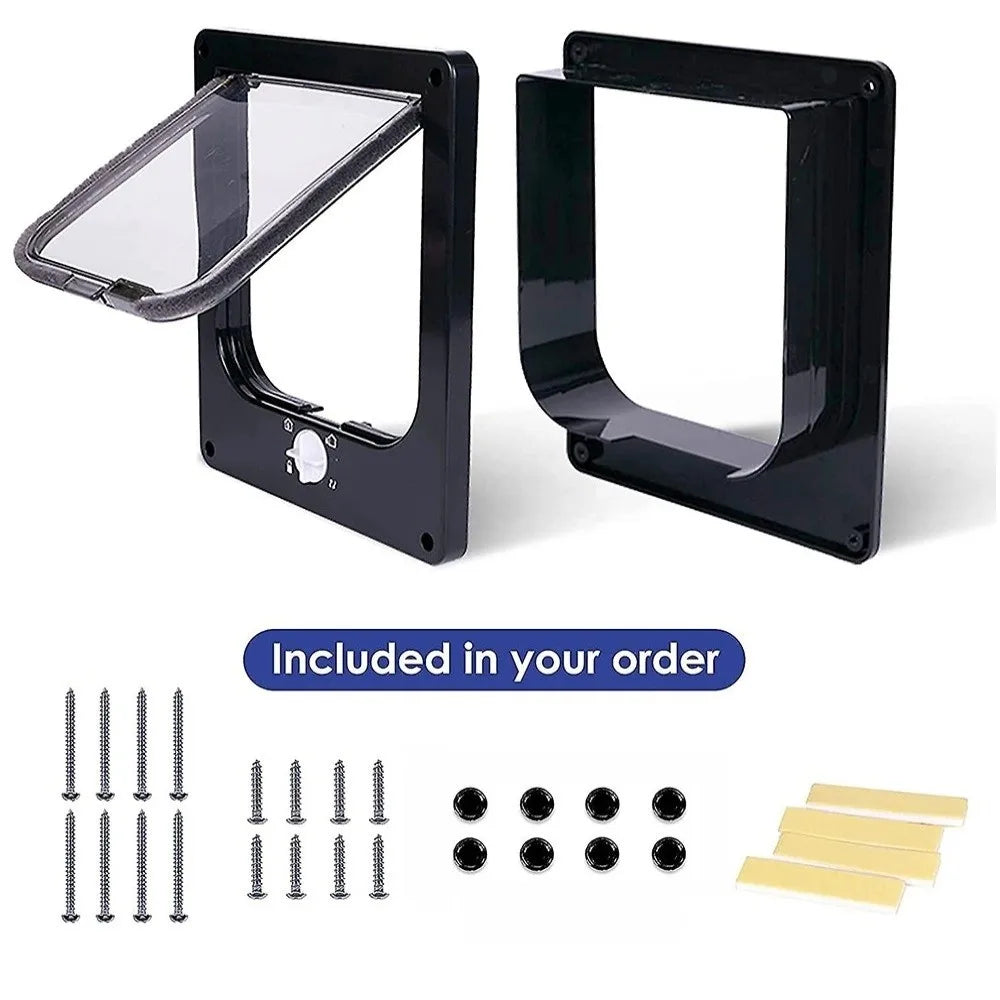 4-Way Locking Cat Flap Door