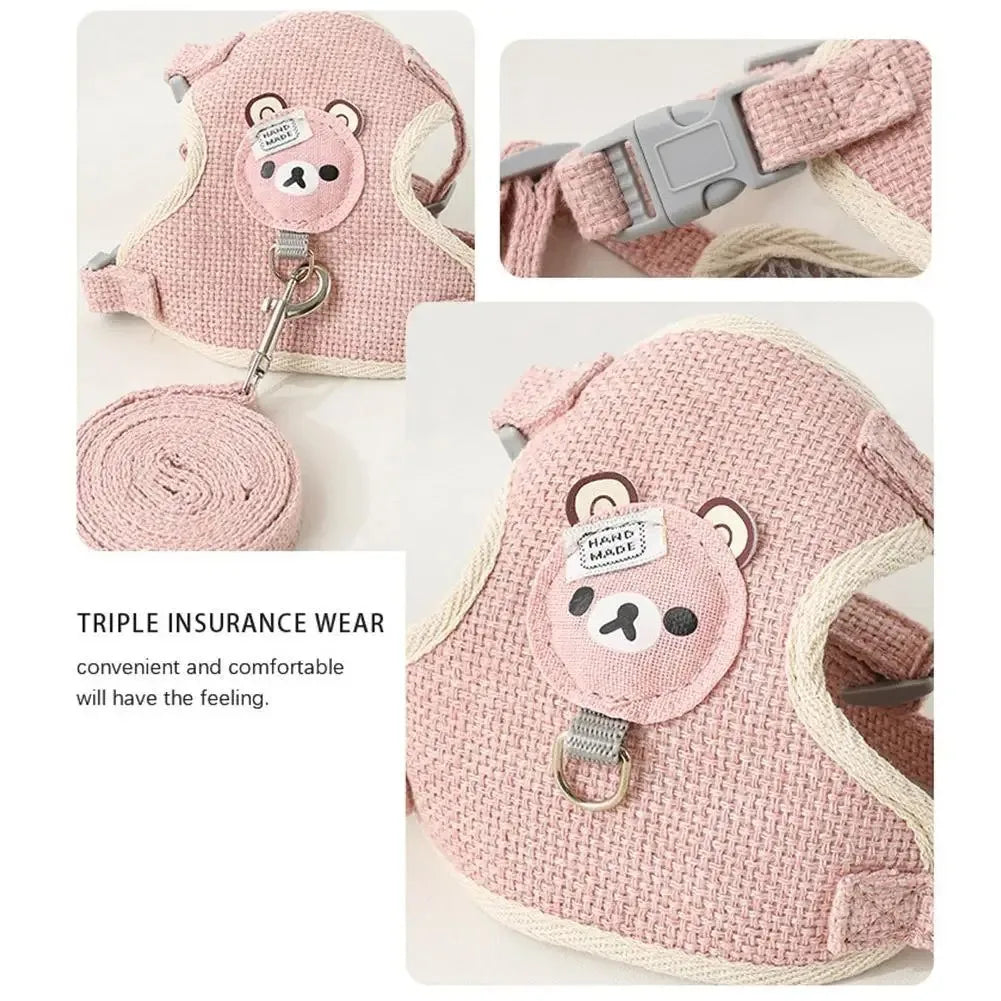 Adjustable Harness & Collar for Kittens and Small Pets