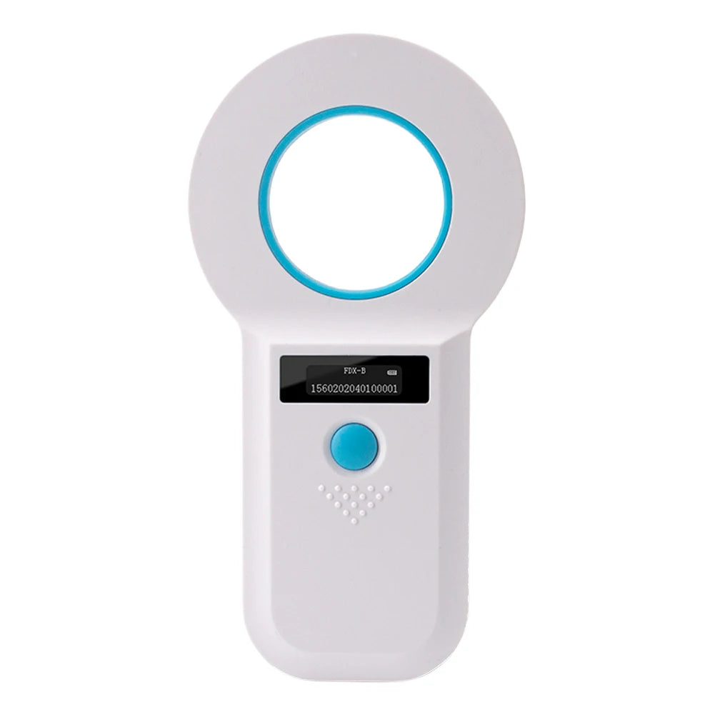 Handheld Pet Microchip Scanner | RFID & EMID Reader with OLED Display