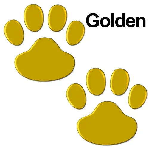 3D Paw Print Car Stickers - Animal Footprint Decals (2-Pack)