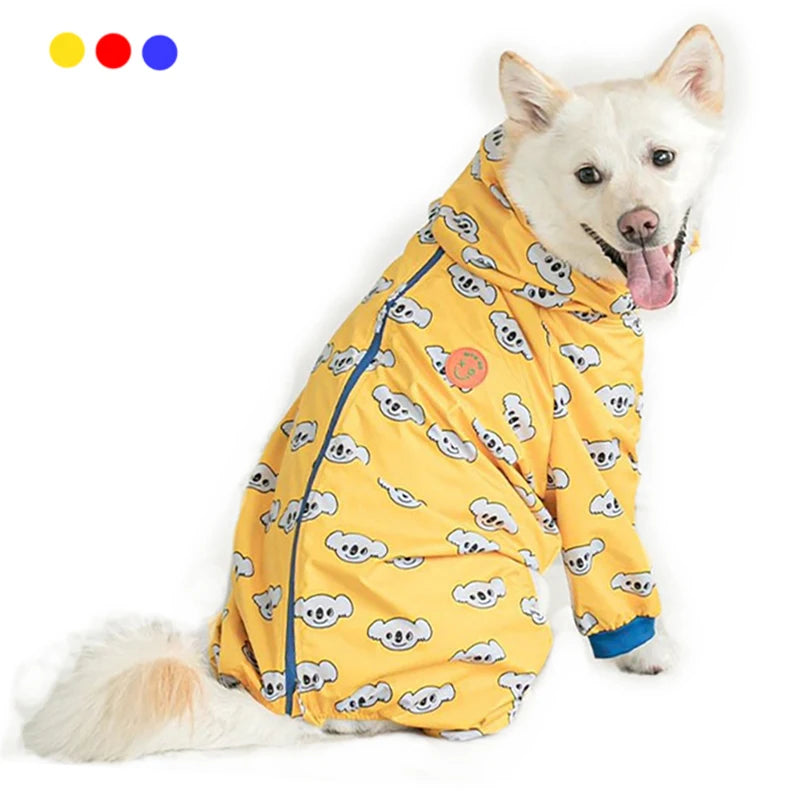 Waterproof Hooded Raincoat Jumpsuit for Dogs & Cats