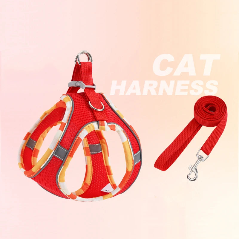 No-Pull Step-In Dog Harness & Leash Set for Small & Medium Dogs
