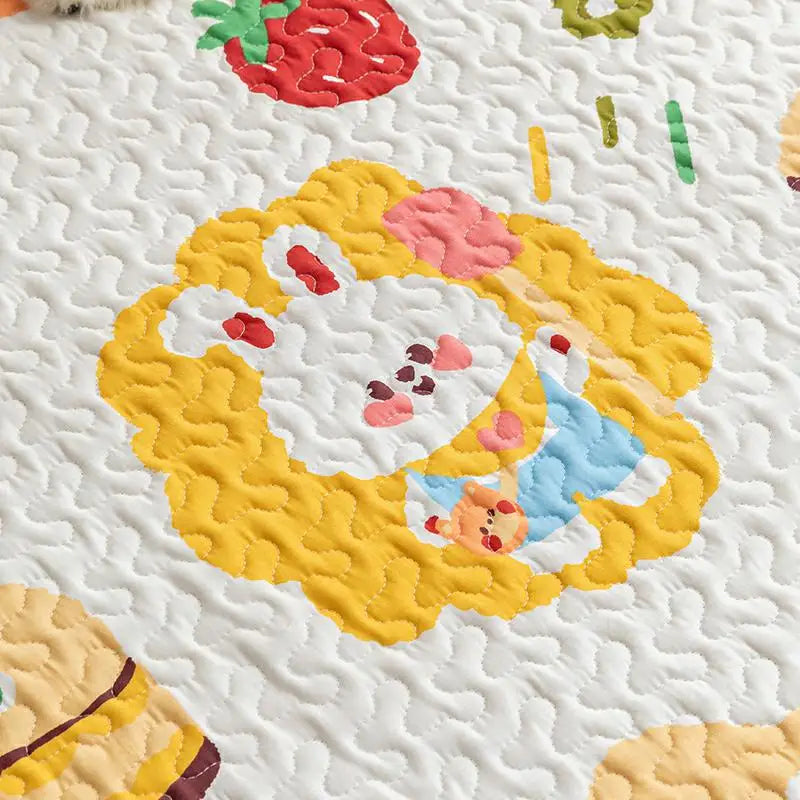 Washable Cotton Pet Floor Mat – Multi-Use Bedding Pad