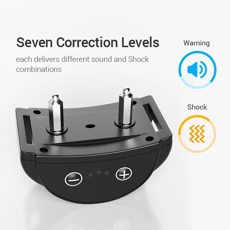 Rechargeable Dog Training Collar — Waterproof Anti-Bark Device with Smart Control