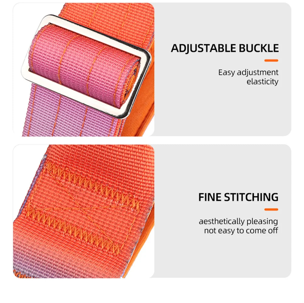 Wide Padded Dog Collar with Handle | Gradient Design for Large Dogs