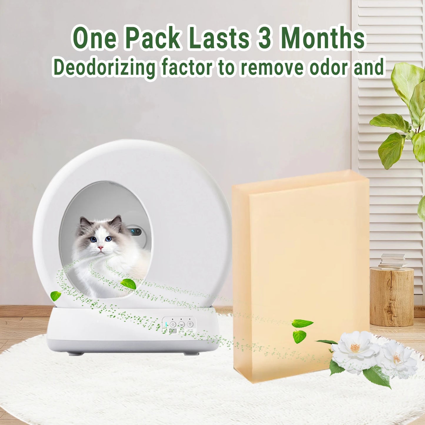 Cat Litter Box Deodoriser Replacement Cartridge — Compatible with PETKIT, Meowant & UBPET SC01/SC02