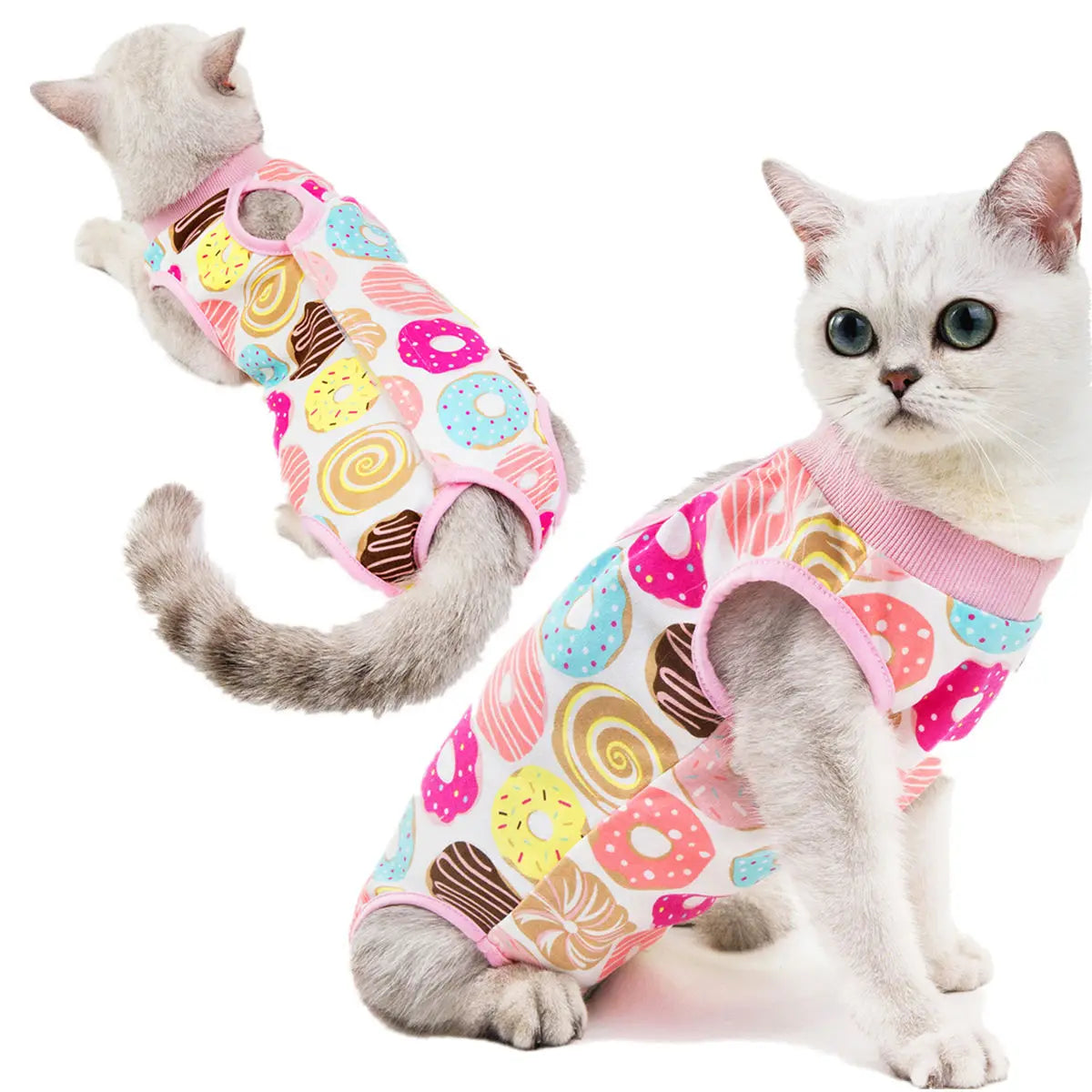 Combinaison de récupération post-opératoire pour chats et petits chiens