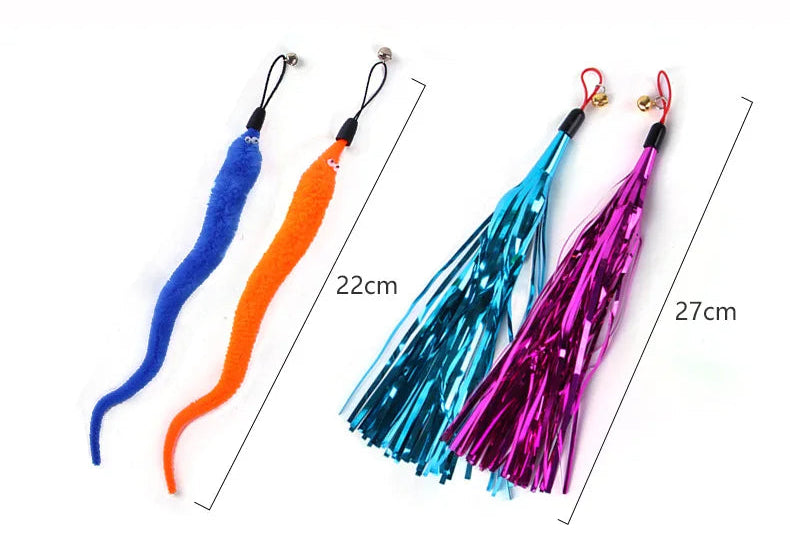 Cat Feather Toy Replacement Heads 9 Pack