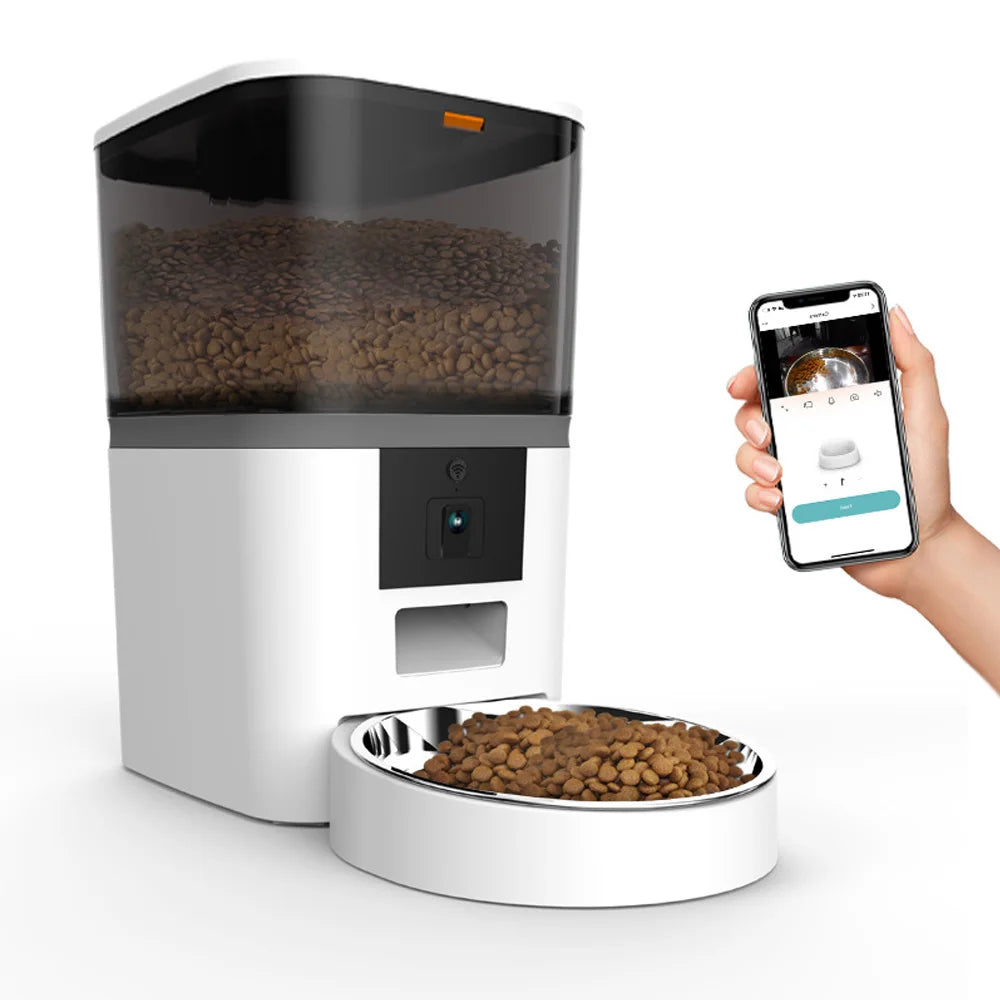 4L Smart Wi-Fi Pet Feeder with Camera — App-Controlled Automatic Food Dispenser for Cats