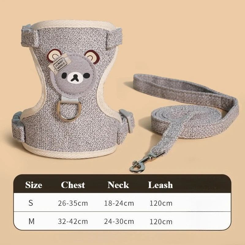 Maillot de corps Gilet Harnais et laisse pour petits chiens et chats