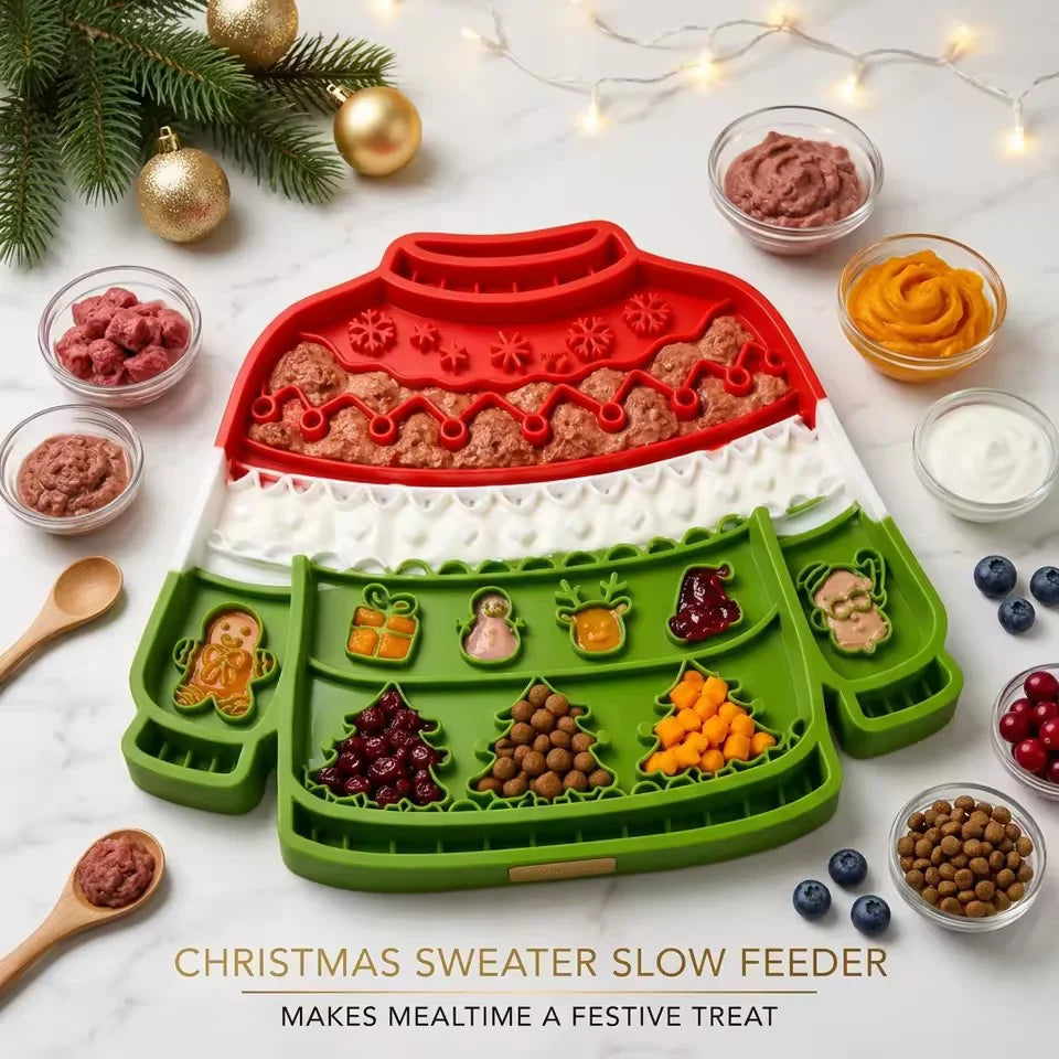 Christmas Jumper Lick Mat for Dogs & Cats
