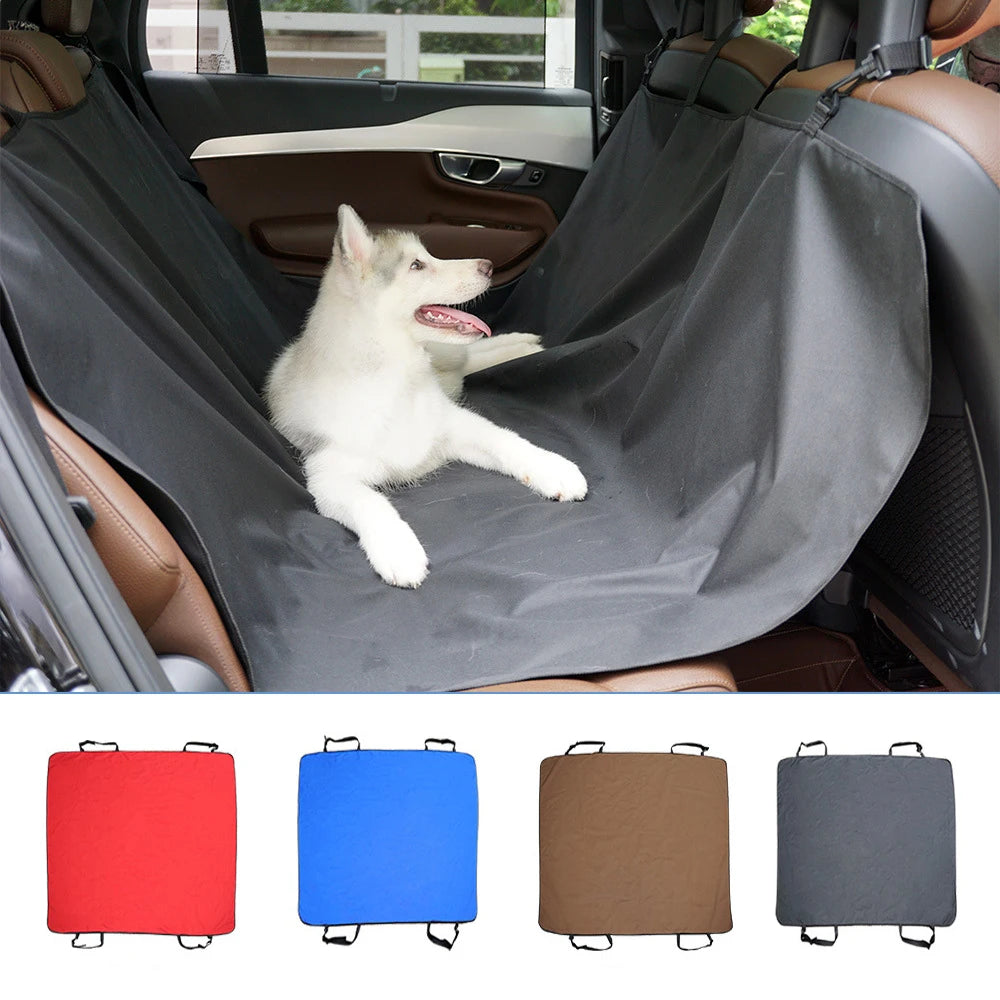 Waterproof Pet Car Seat Cover & Back Seat Protector Mat for Dogs & Cats