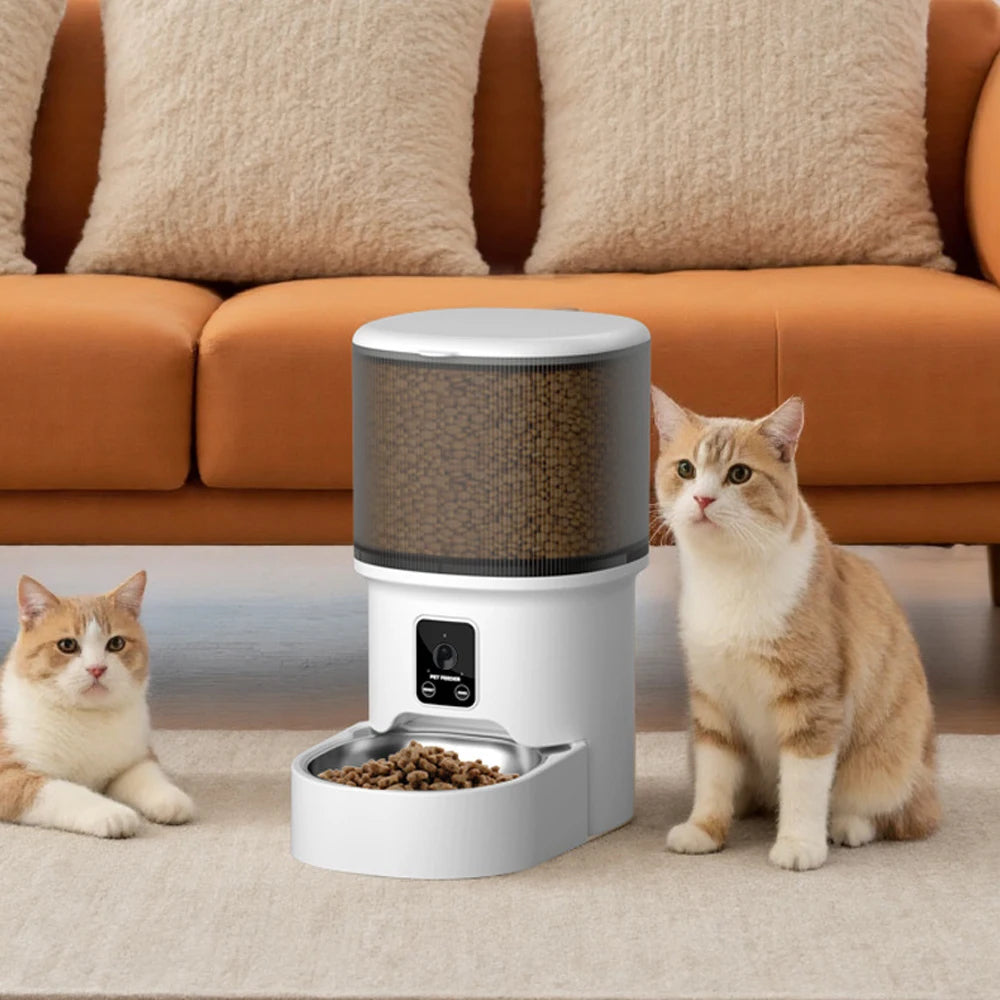 Smart WiFi Pet Feeder with Video Camera and Water Fountain