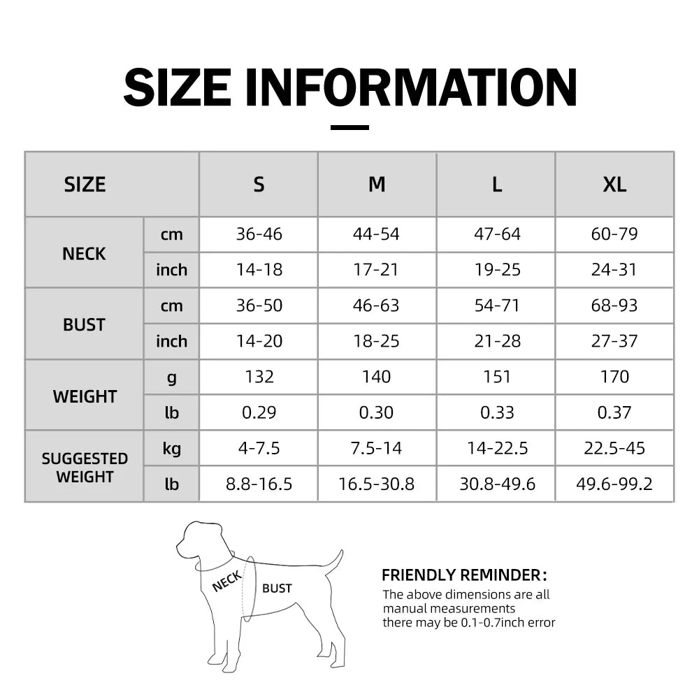 Reflective Anti-Pull Dog Harness with GPS Tracker Slot – Adjustable Vest for Small, Medium & Large Dogs
