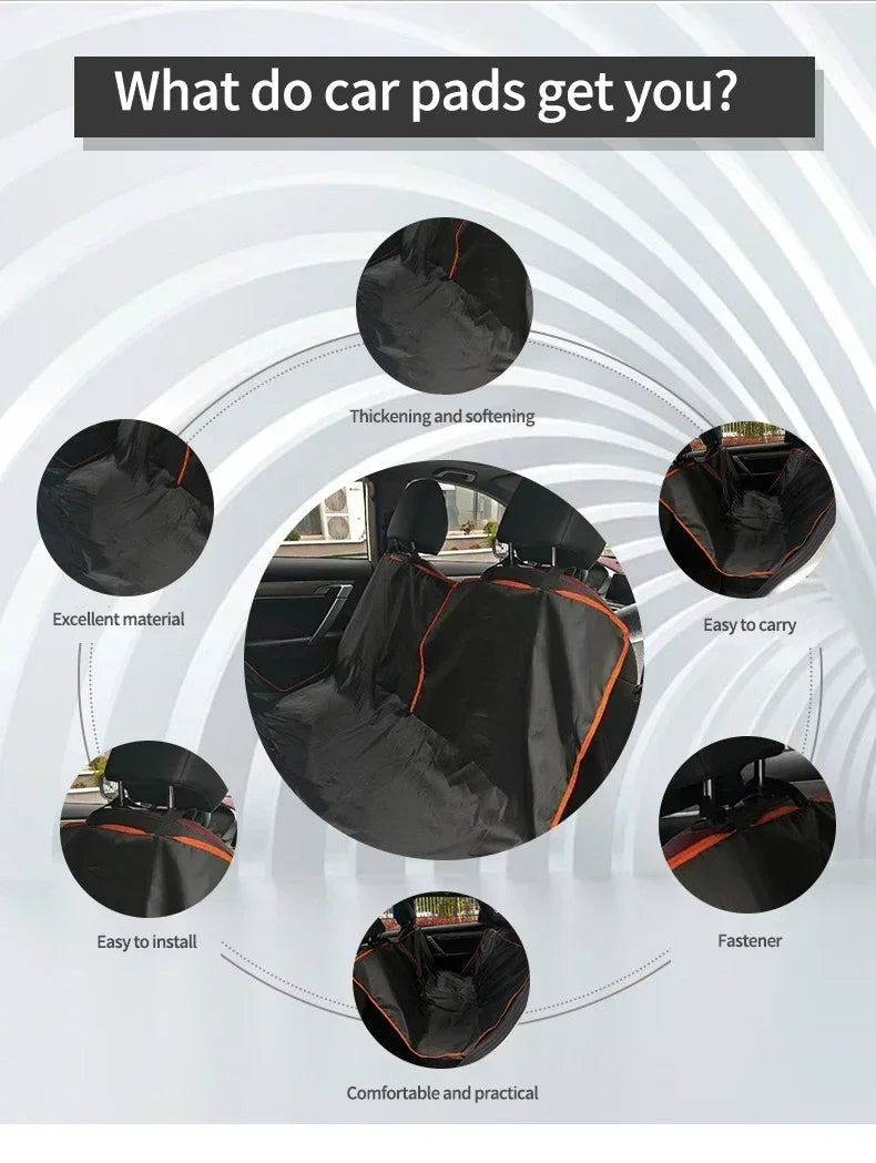 Oxford Dog Car Seat Cover — Waterproof Hammock Protector for Cars, Trucks & SUVs