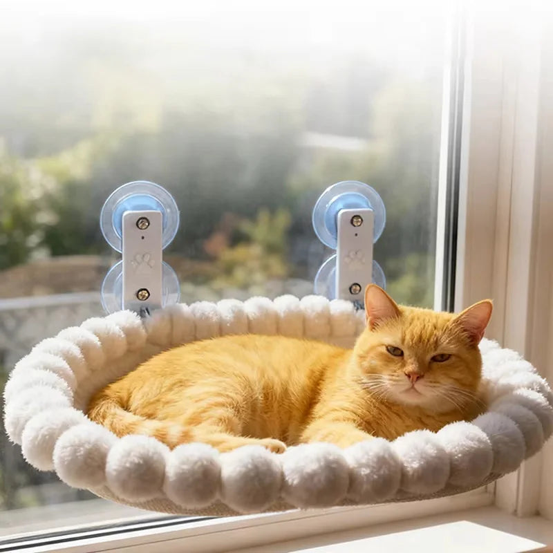 Heavy-Duty Cat Window Perch – Extra-Large Suction Cup Hammock for Big Cats