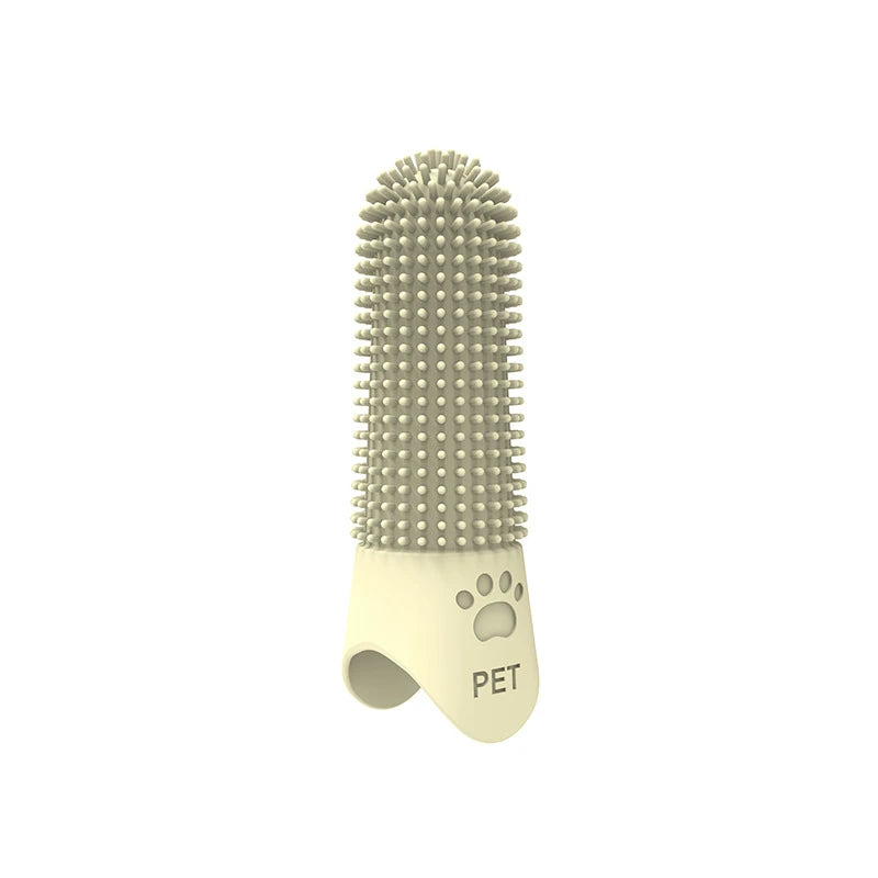360° Silicone Finger Toothbrush for Dogs & Cats