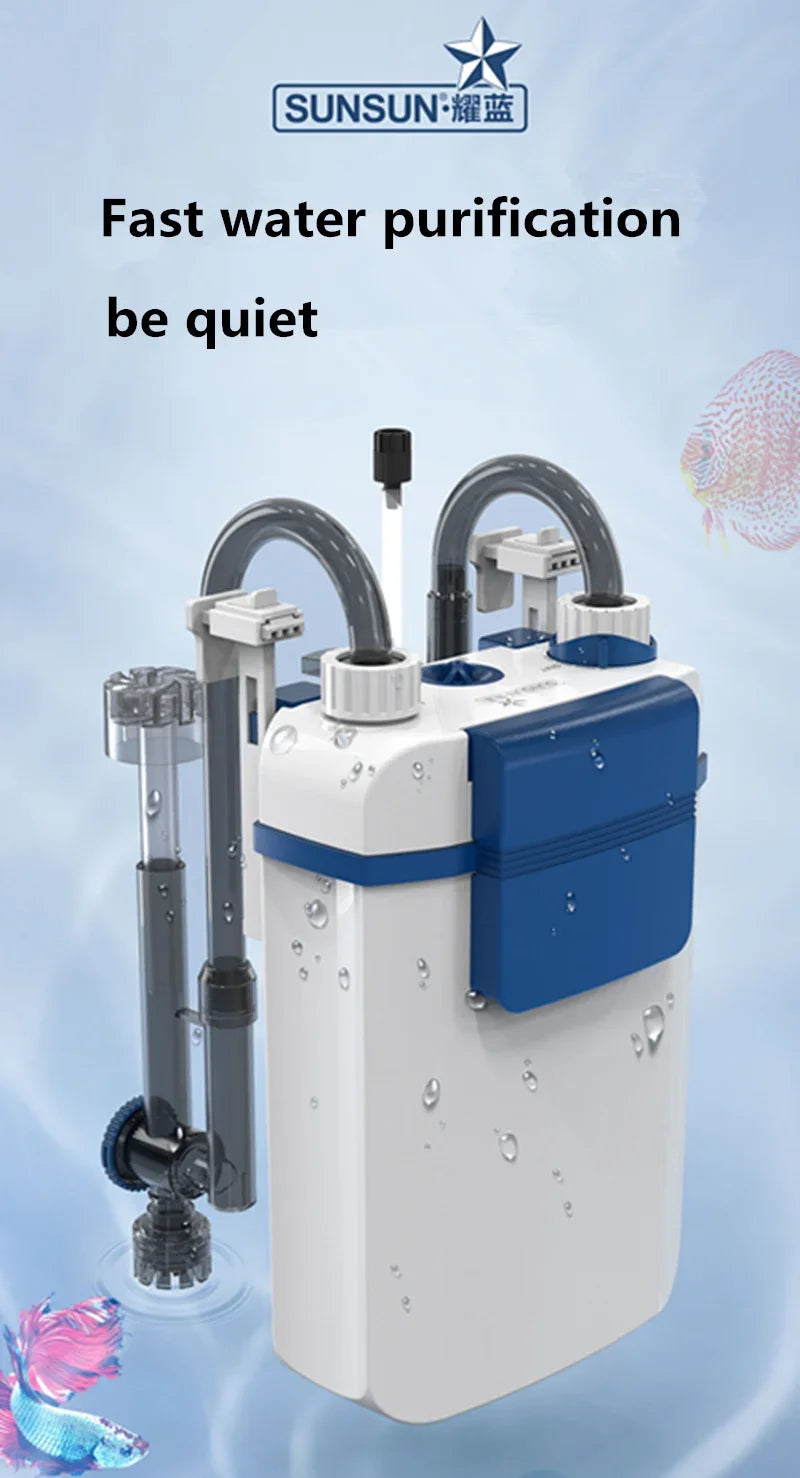 Wall-Mounted Aquarium Filter & Circulation Pump
