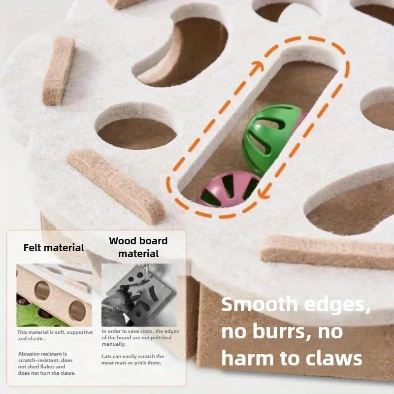 Puzzle Cat Toy - Interactive Mental Stimulation Maze Box