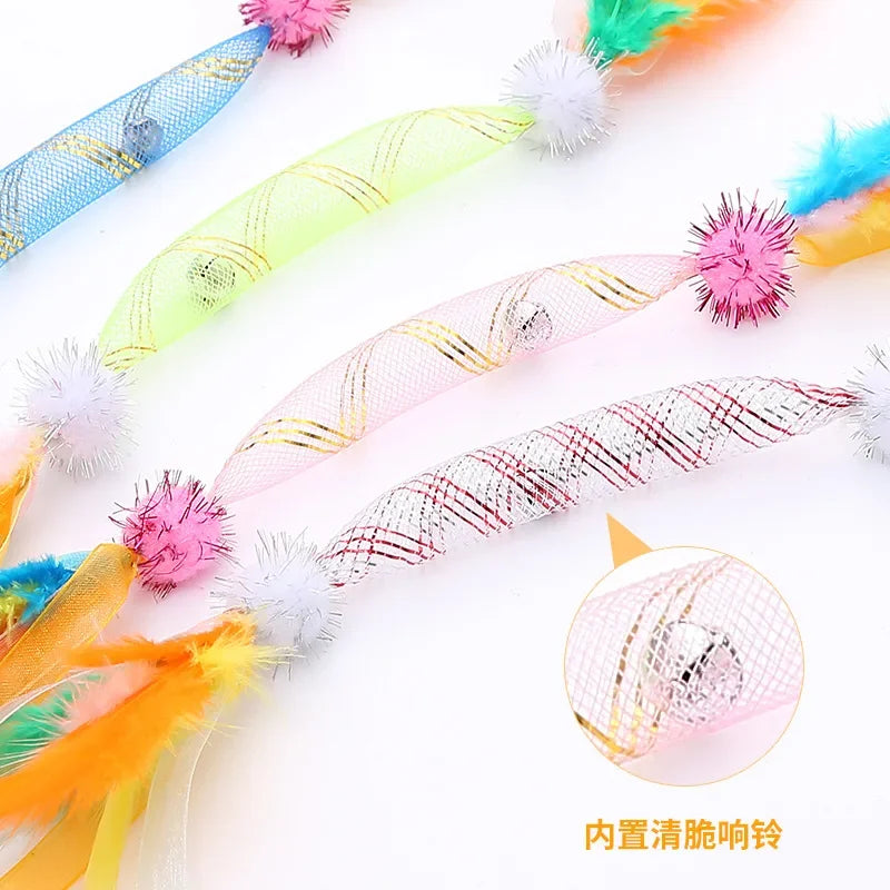 Feather Teaser Wand Cat Toy