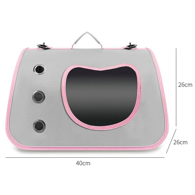 Portable Foldable Pet Carrier Backpack for Small Dogs & Cats — Lightweight & Breathable Travel Bag
