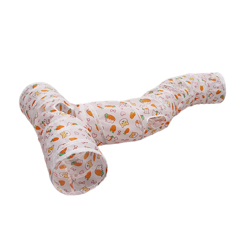 Cat Tunnel - Foldable Play Tunnel with Crinkle Paper