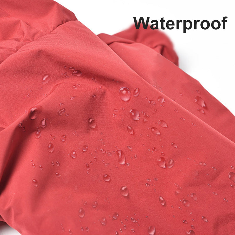 Imperméable pour chien à capuche avec liseré réfléchissant