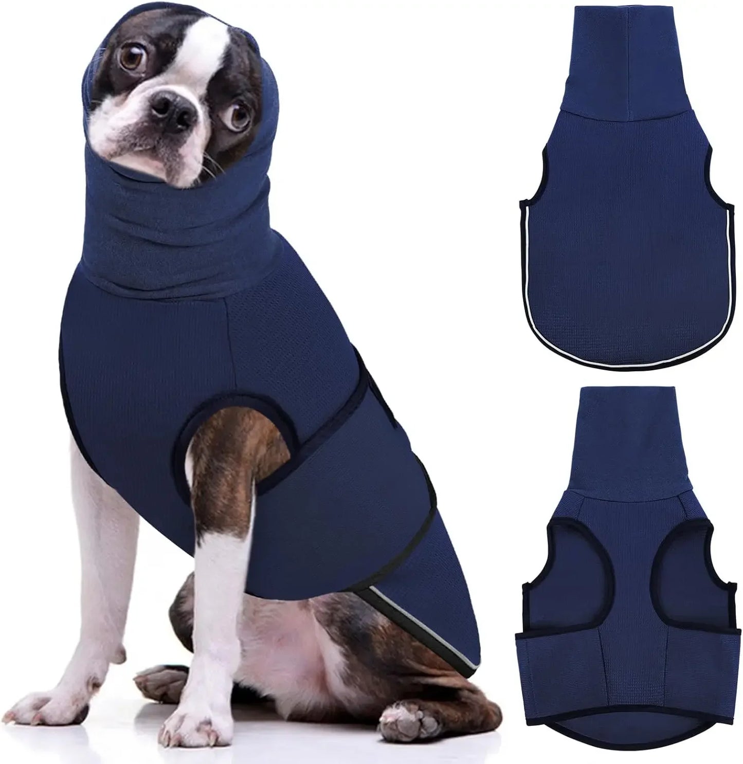 Gilet anti-anxiété pour chien avec capuche