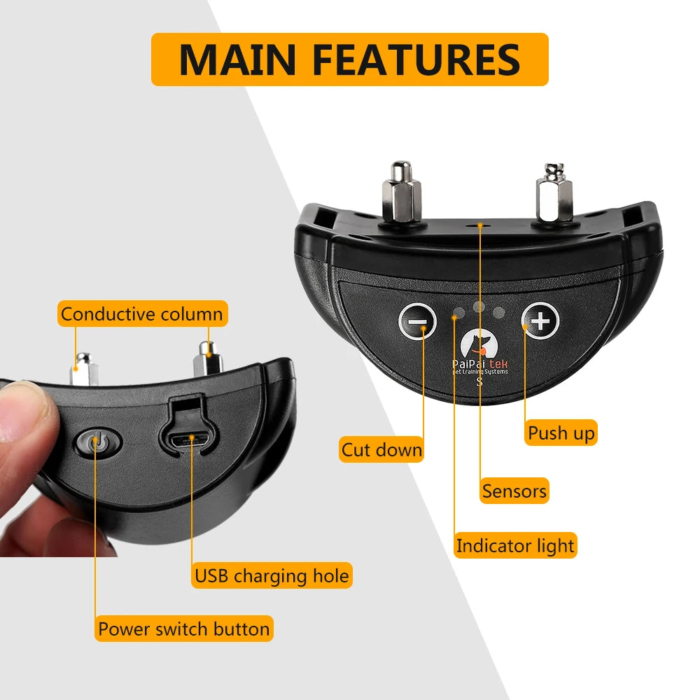 Rechargeable Automatic Bark Collar with Static Shock