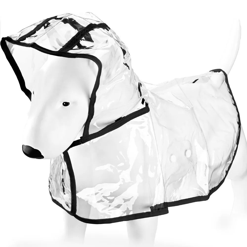 Imperméable transparent pour chiens et chats, cape poncho | Manteau de pluie coupe-vent pour petits chiens et chiots