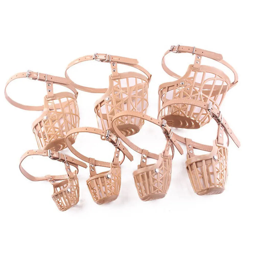 Basket Dog Muzzle Set with Adjustable Straps