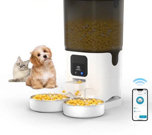 Smart Automatic Pet Feeder with WiFi Camera - 7L Capacity