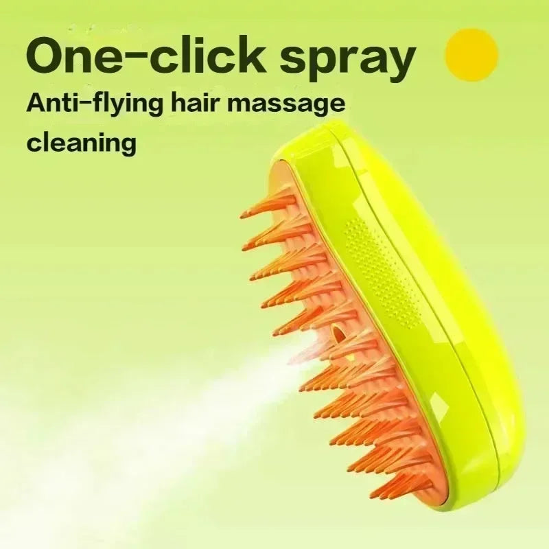 Steamy Brush - Pulvérisateur électrique pour le toilettage des animaux de compagnie