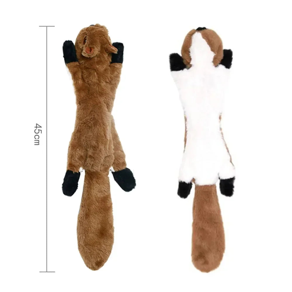 Jouet pour chien en peluche crocodile couineur avec papier froissé