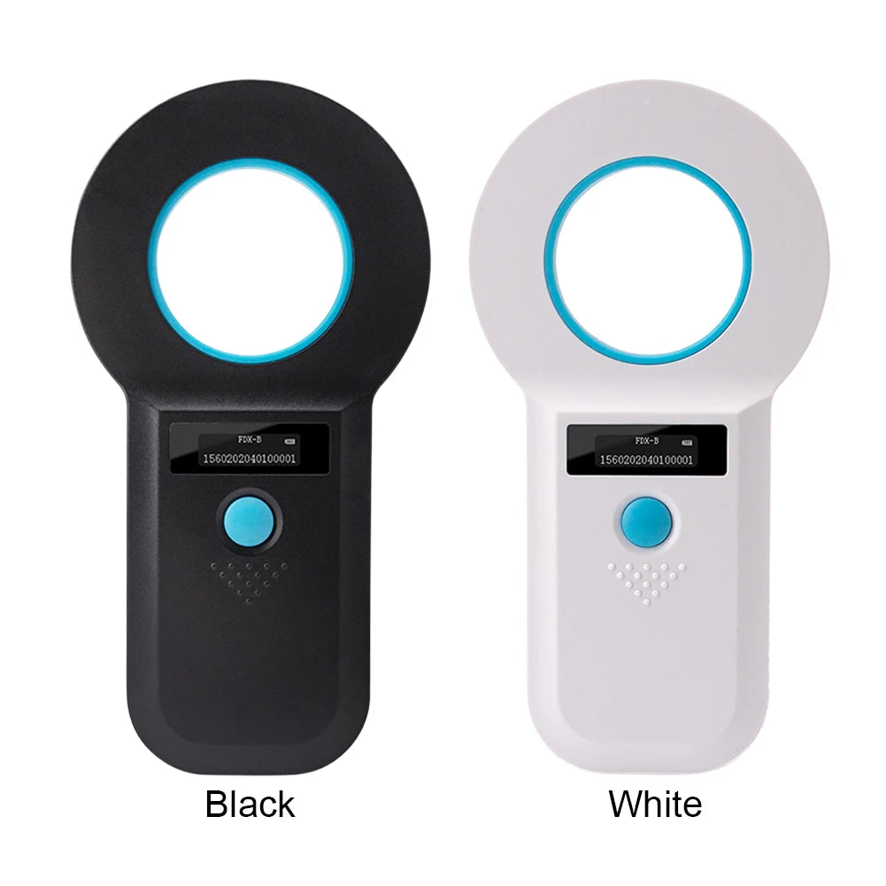 Handheld Pet Microchip Scanner | RFID & EMID Reader with OLED Display