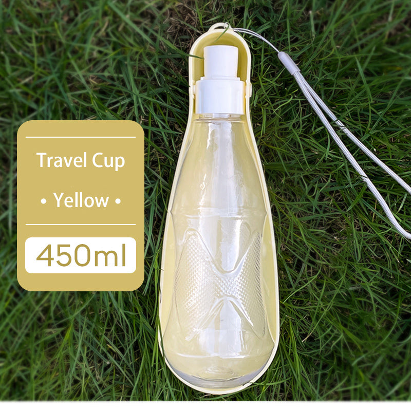 Portable Dog Water Bottle with Bowl