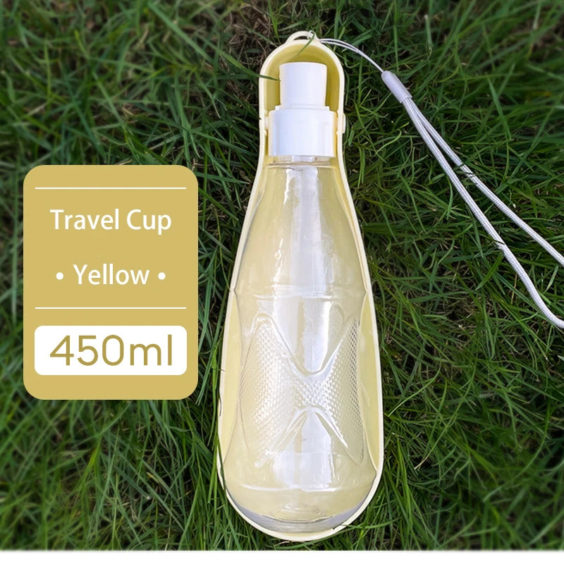 Portable Dog Water Bottle with Bowl