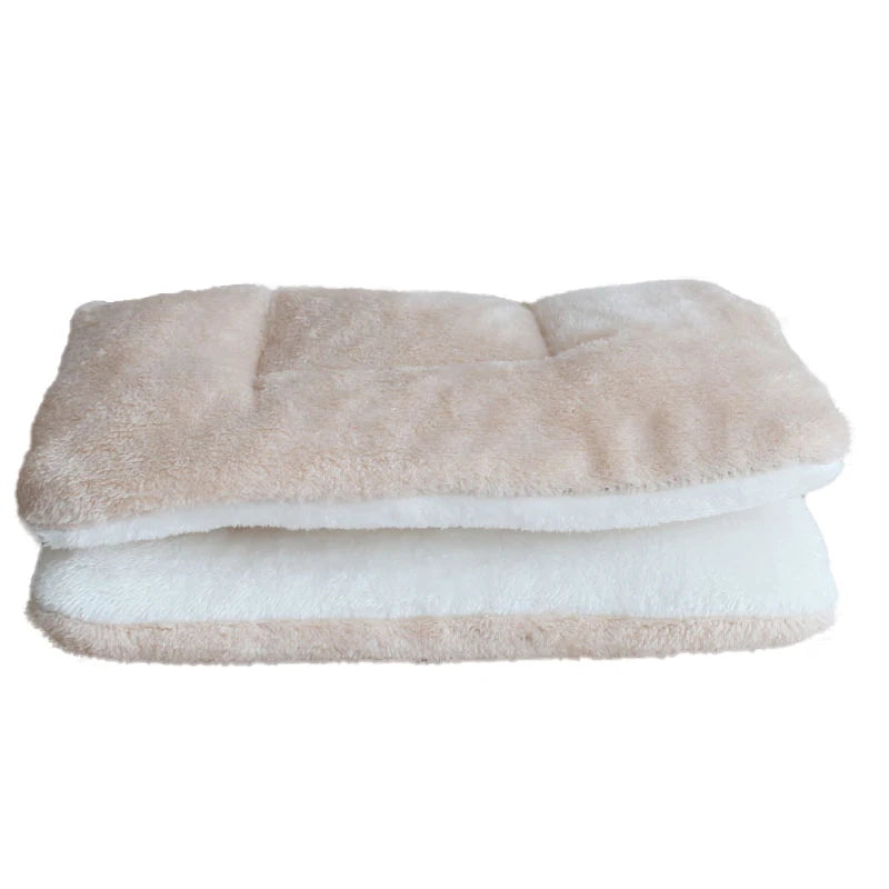 Thickened Fleece Pet Bed Mat – Washable Warm Blanket for Dogs & Cats