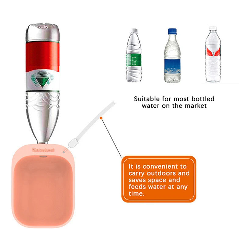 Compact Pet Travel Water Dispenser Bottle – Portable Outdoor Hydration for Dogs & Cats