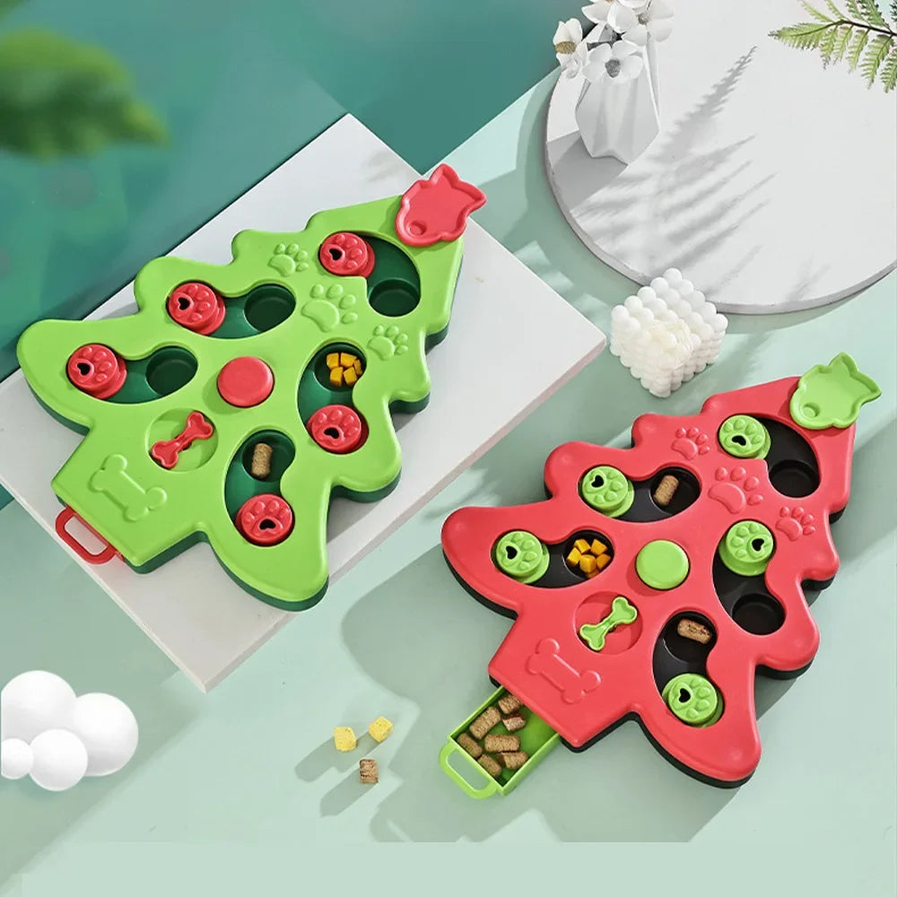 Interactive Puzzle Feeder Bowl - Slow Eating IQ Training Toy for Dogs & Cats